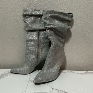 Gianni Bini x Nastia Liukin Kiki Rhinestone Slouchy Boots